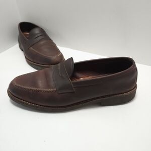 Alden Dark Brown Leather Slip-On Loafers
